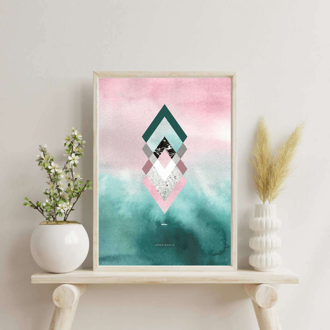 Aquarelle Pink-Green